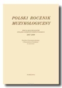 Polski Rocznik Muzykologiczny 2007-2008
