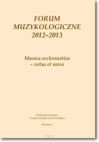 Forum Muzykologiczne 2012-2013